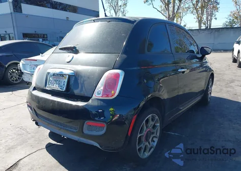 2013 Fiat 500 Sport z USA, uszkodzony, nr VIN 3C3CFFBR7DT512541